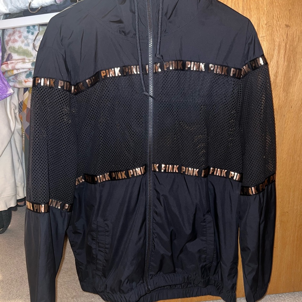 PINK Mesh Windbreaker Jacket